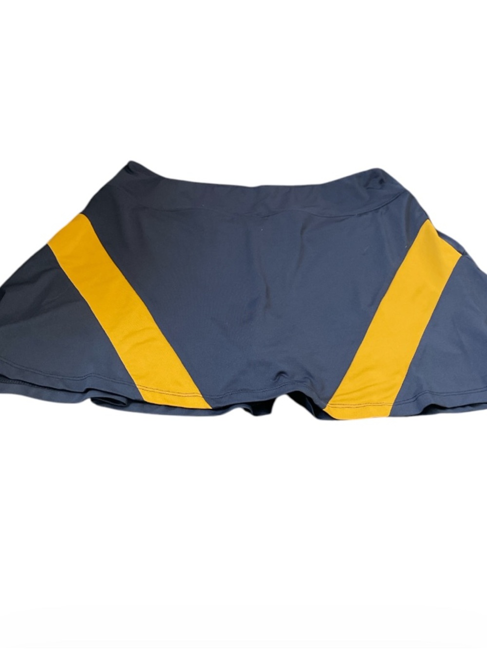 Navy and Yellow Athletic Skort